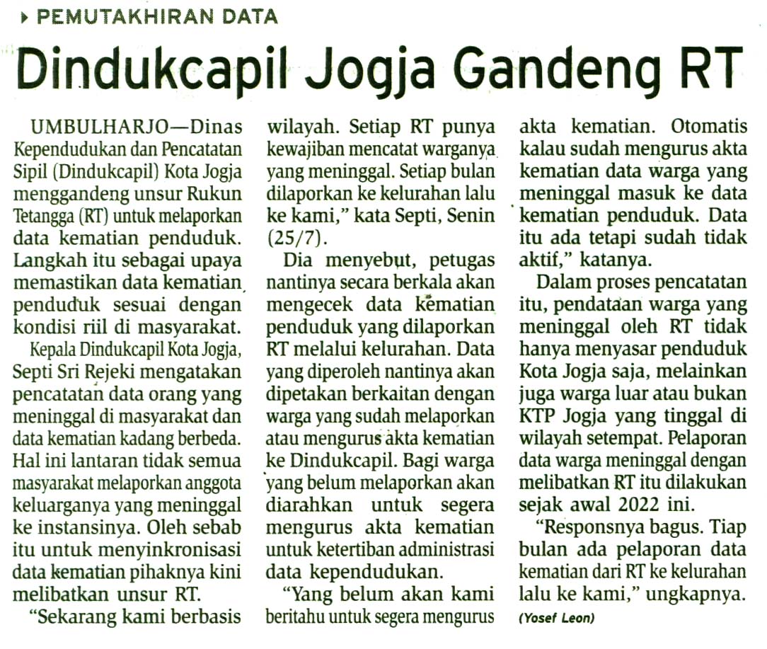 Kliping jogja terbaru