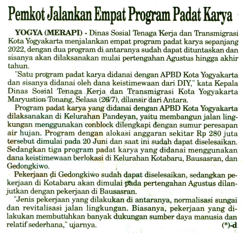 Kliping jogja terbaru