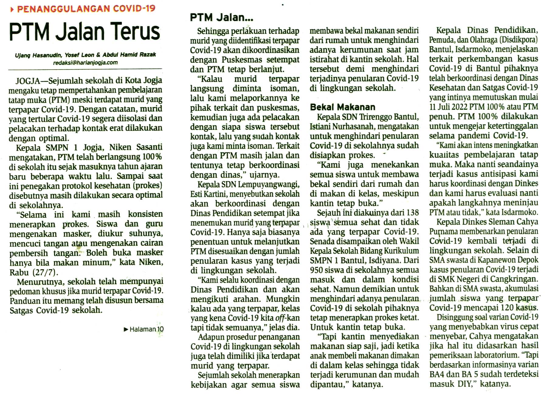 Kliping jogja terbaru