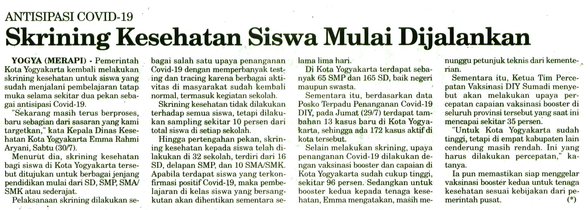 Kliping jogja terbaru