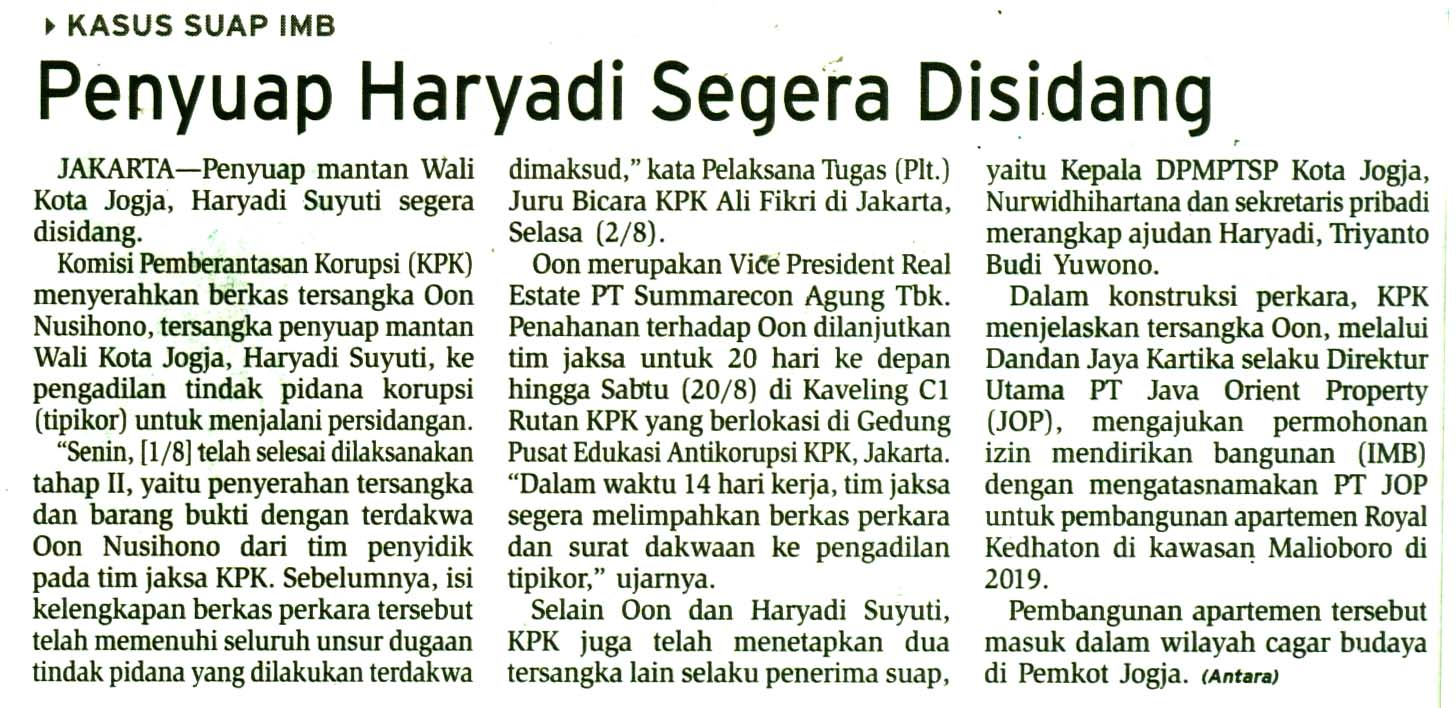 Kliping jogja terbaru