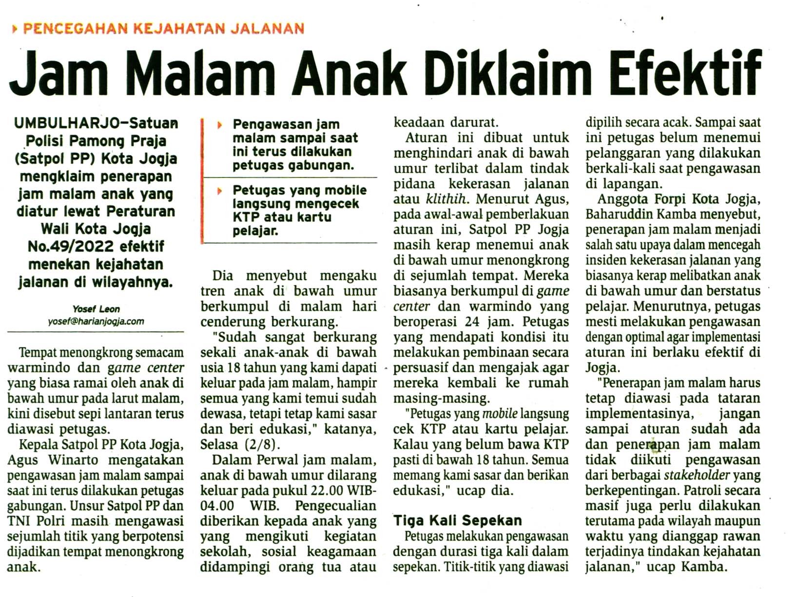 Kliping jogja terbaru
