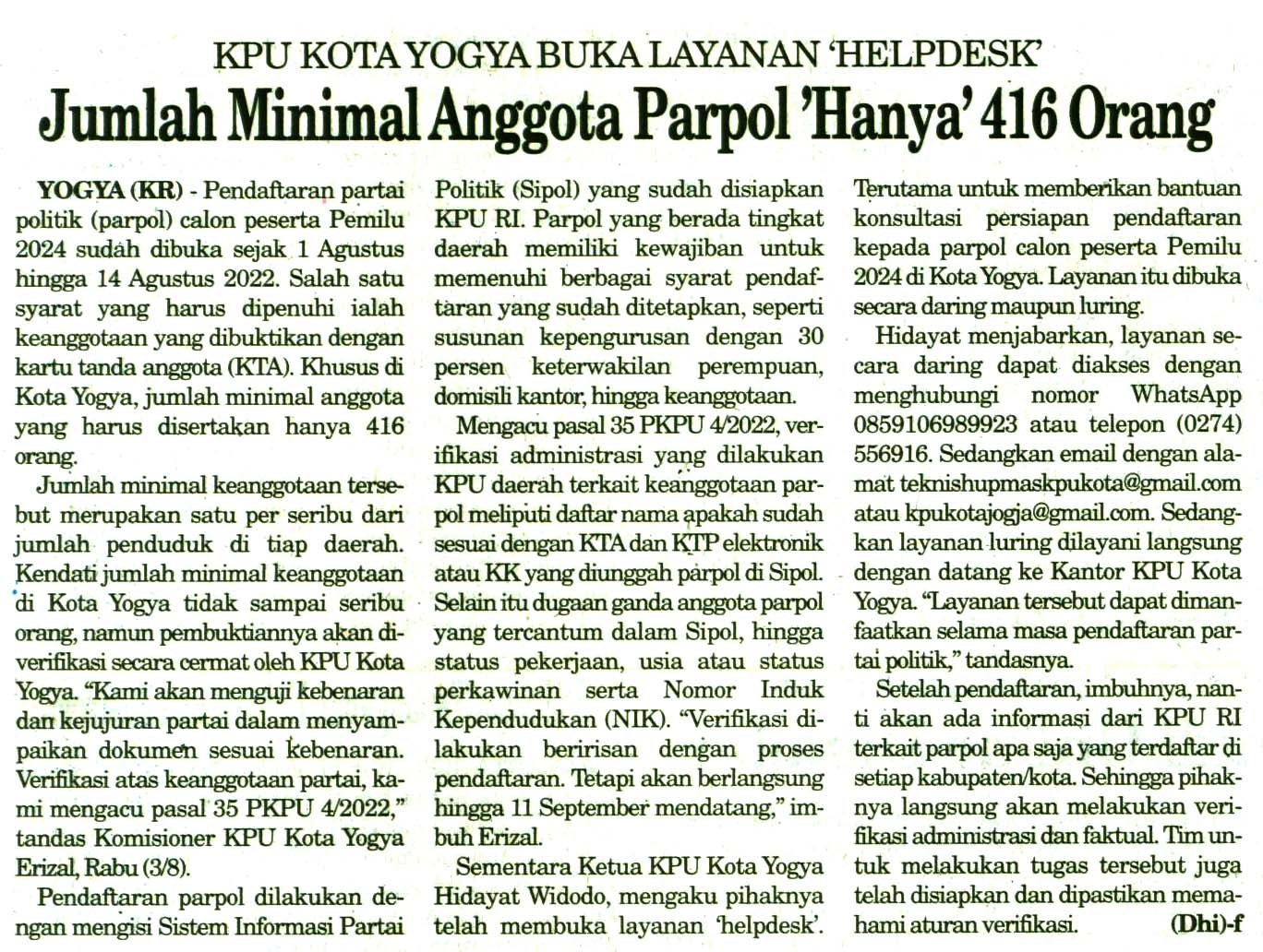 Kliping jogja terbaru
