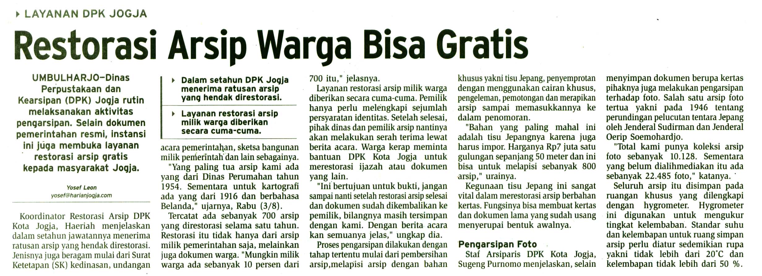 Kliping jogja terbaru
