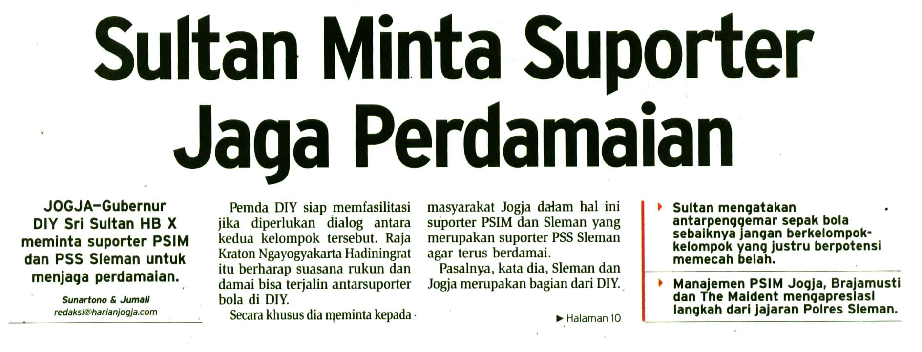 Kliping jogja terbaru