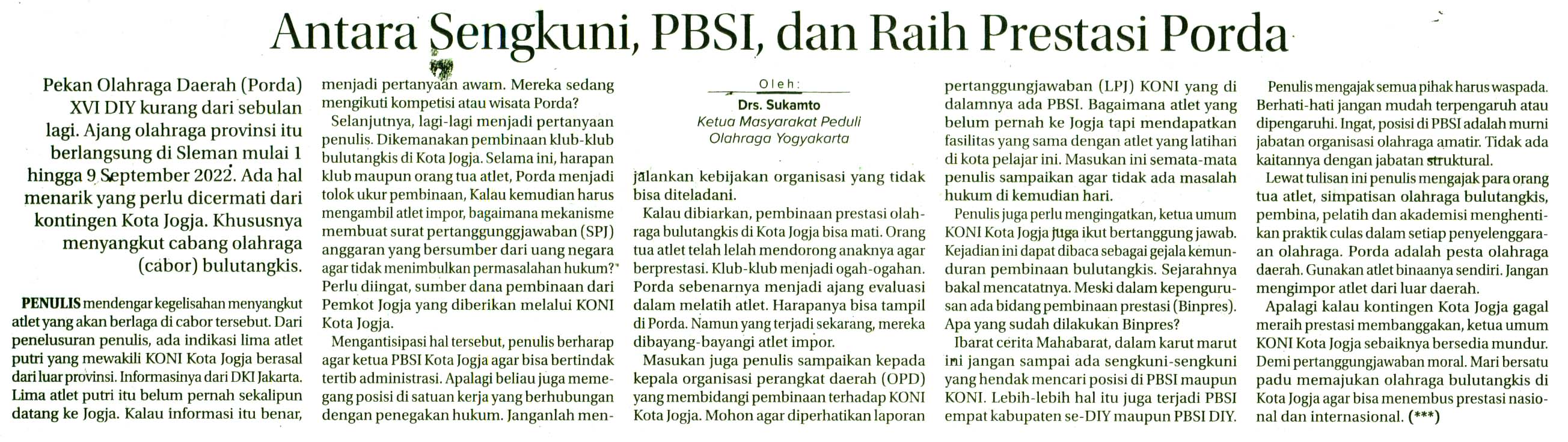 Kliping jogja terbaru