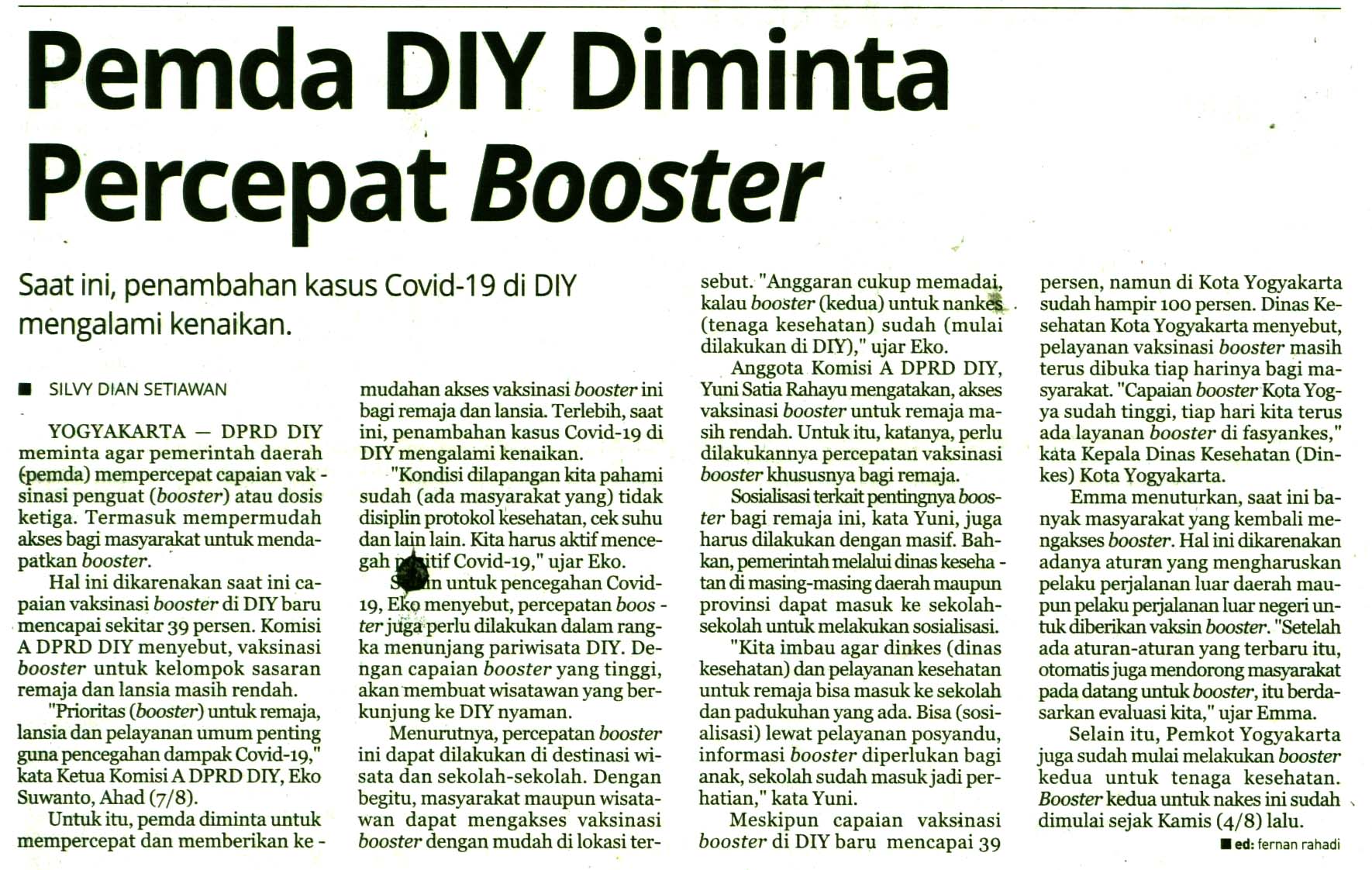 Kliping jogja terbaru