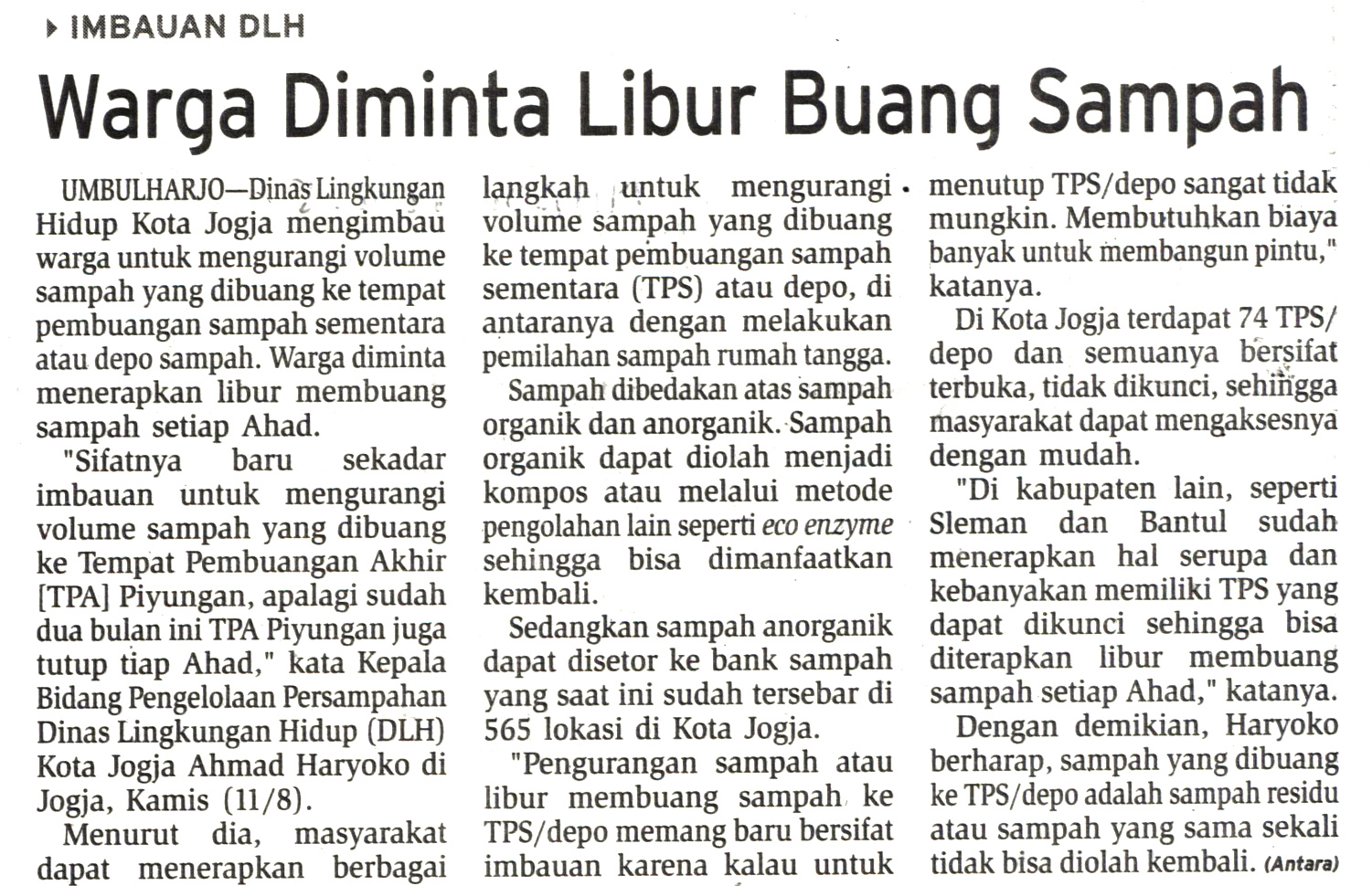 Kliping jogja terbaru