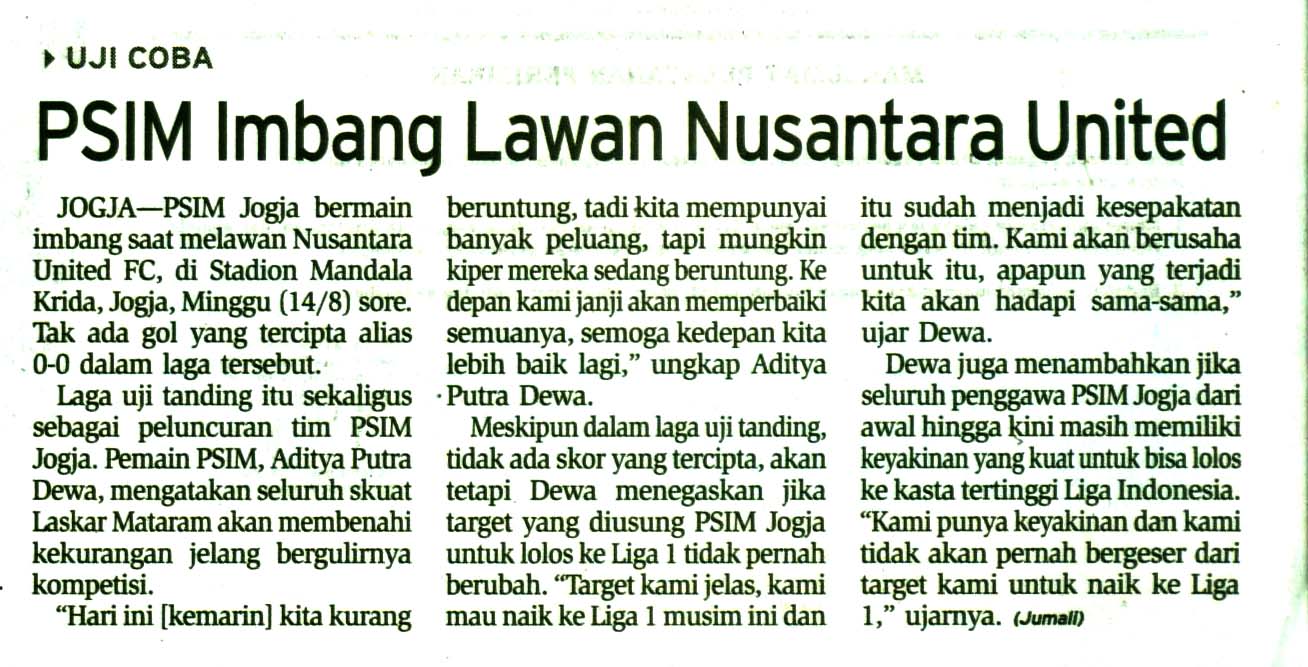 Kliping jogja terbaru