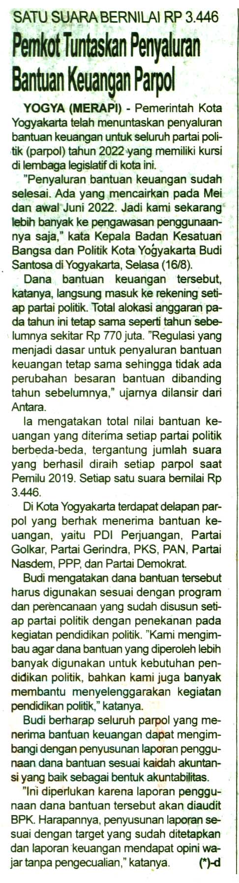 Kliping jogja terbaru