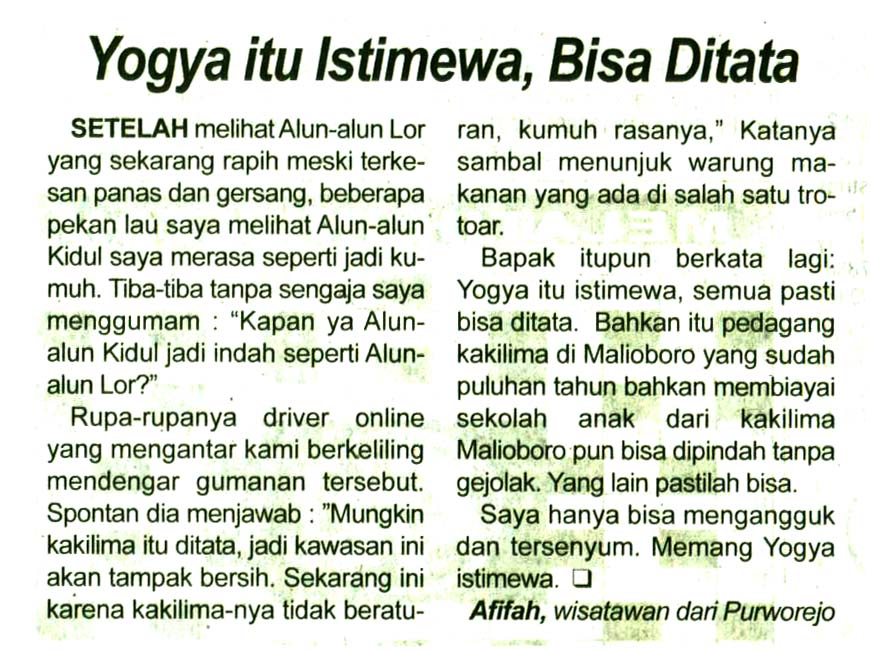 Kliping jogja terbaru