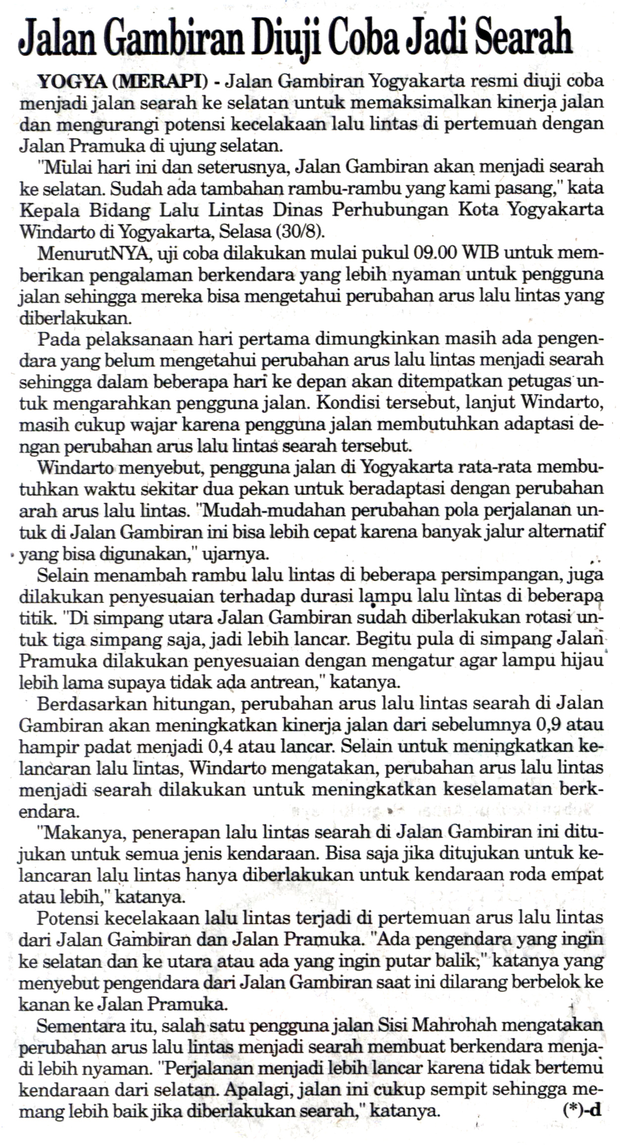 Kliping jogja terbaru