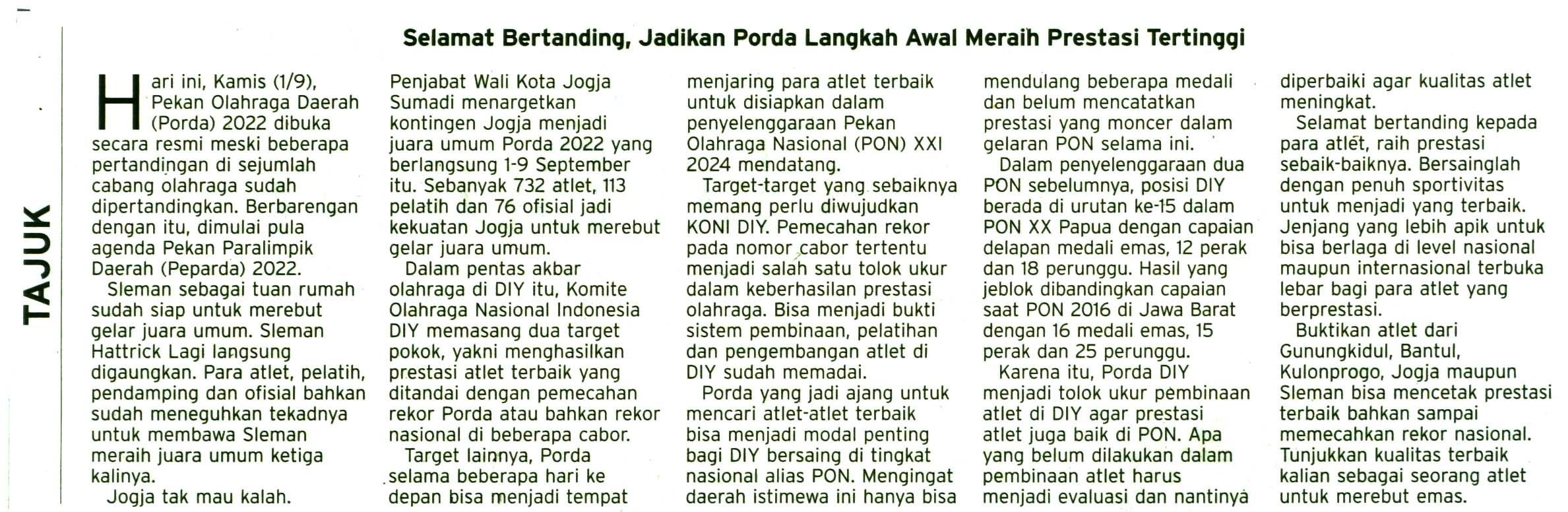 Kliping jogja terbaru