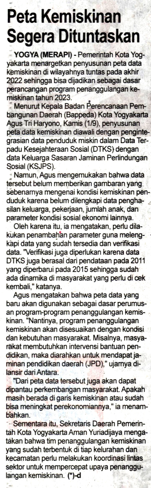 Kliping jogja terbaru