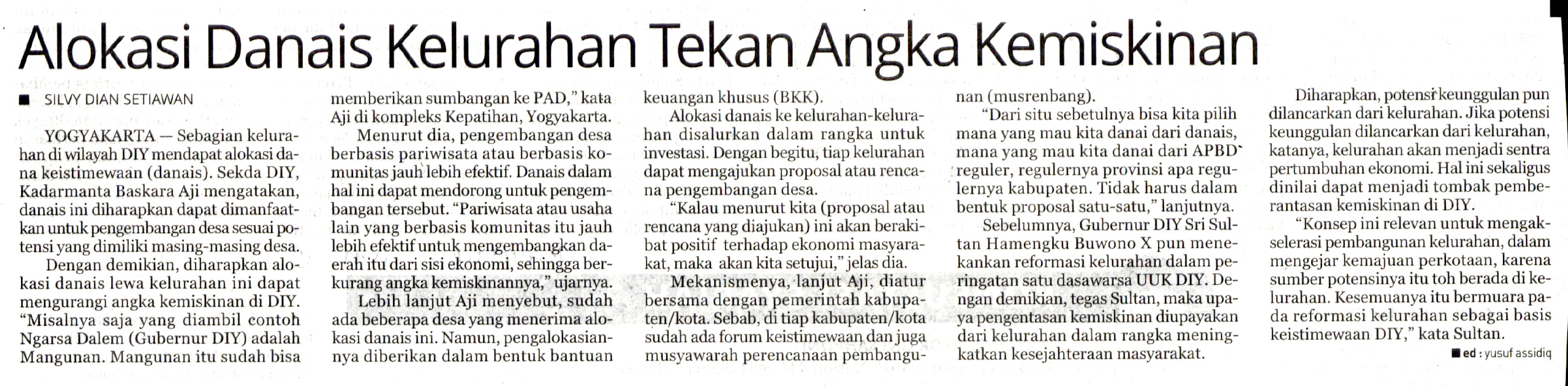 Kliping jogja terbaru