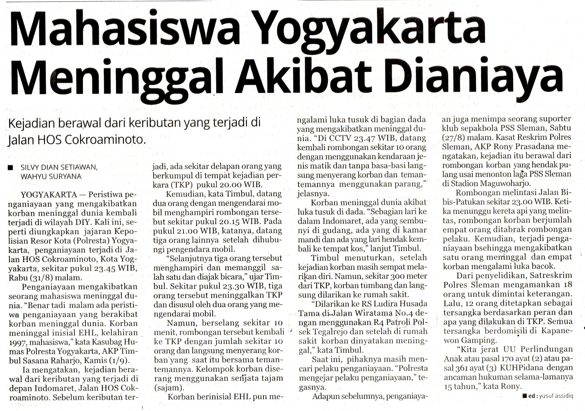 Kliping jogja terbaru