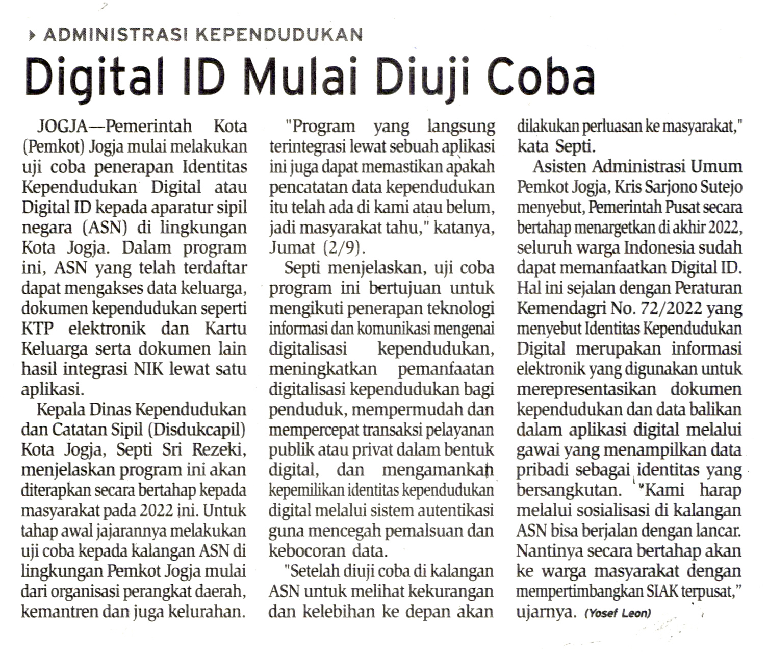 Kliping jogja terbaru