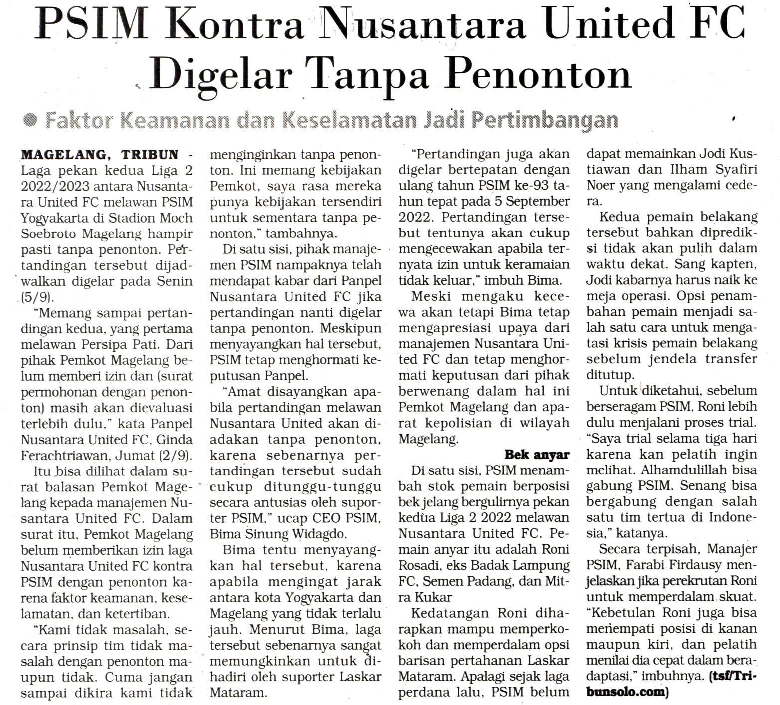 Kliping jogja terbaru