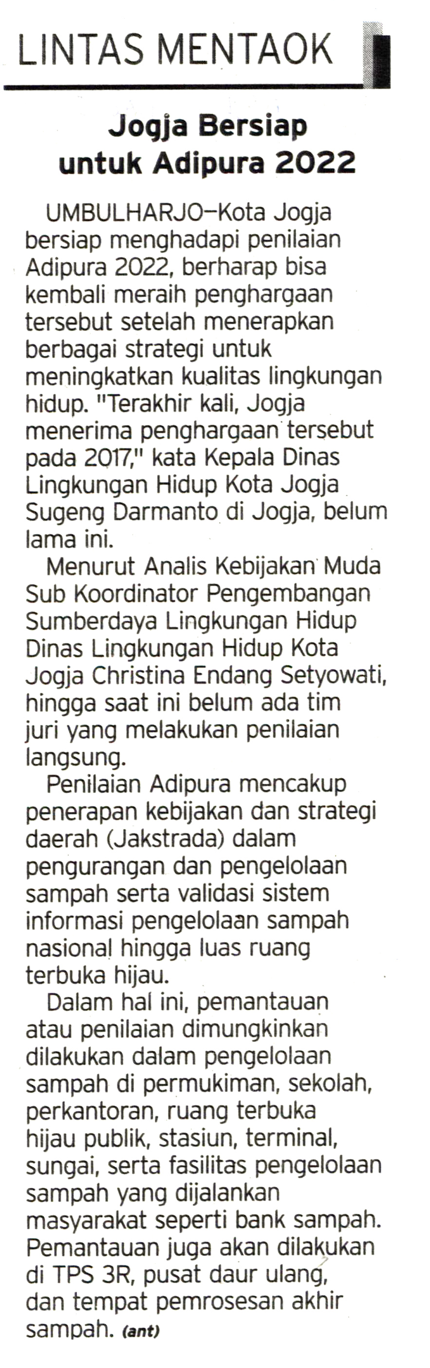 Kliping jogja terbaru
