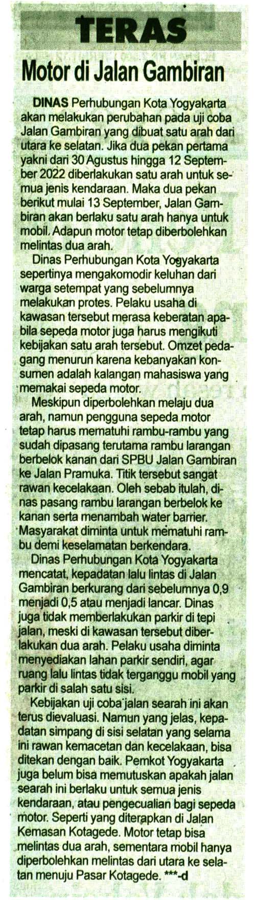 Kliping jogja terbaru