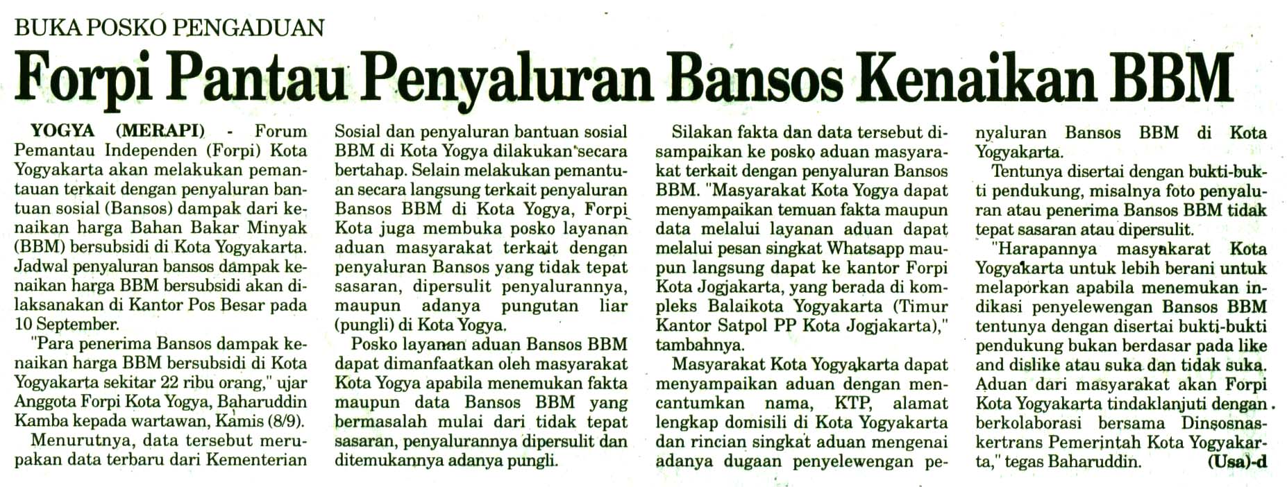 Kliping jogja terbaru