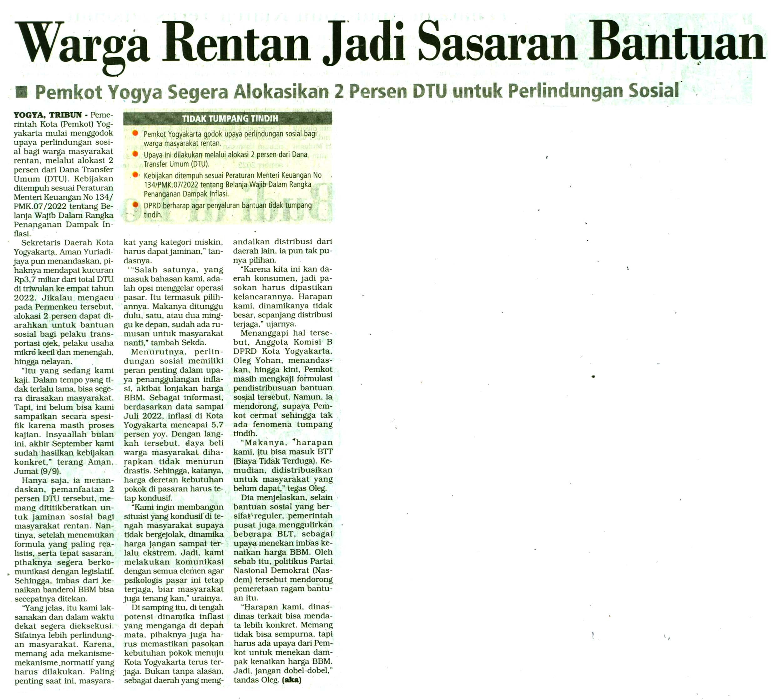 Kliping jogja terbaru