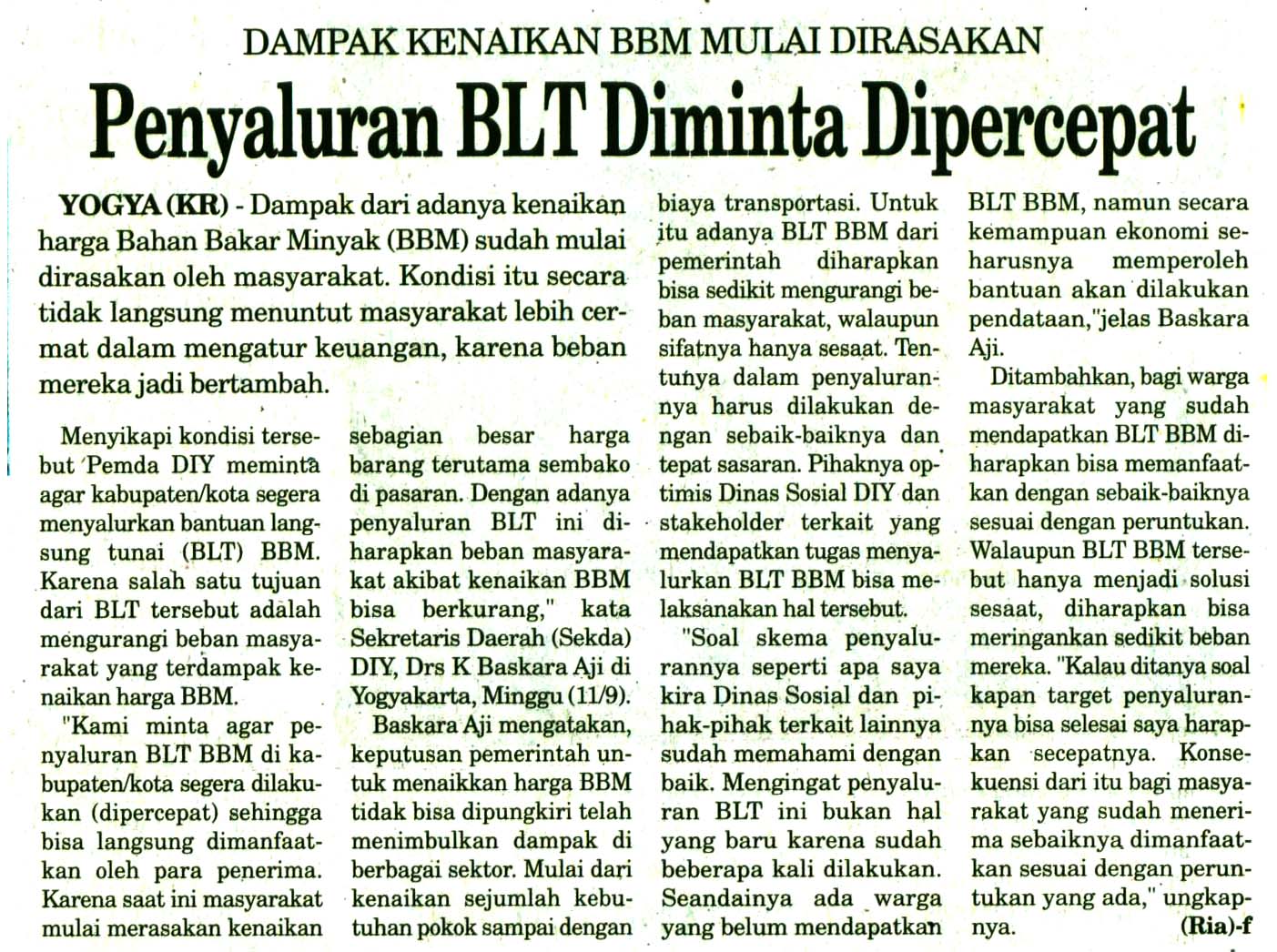 Kliping jogja terbaru