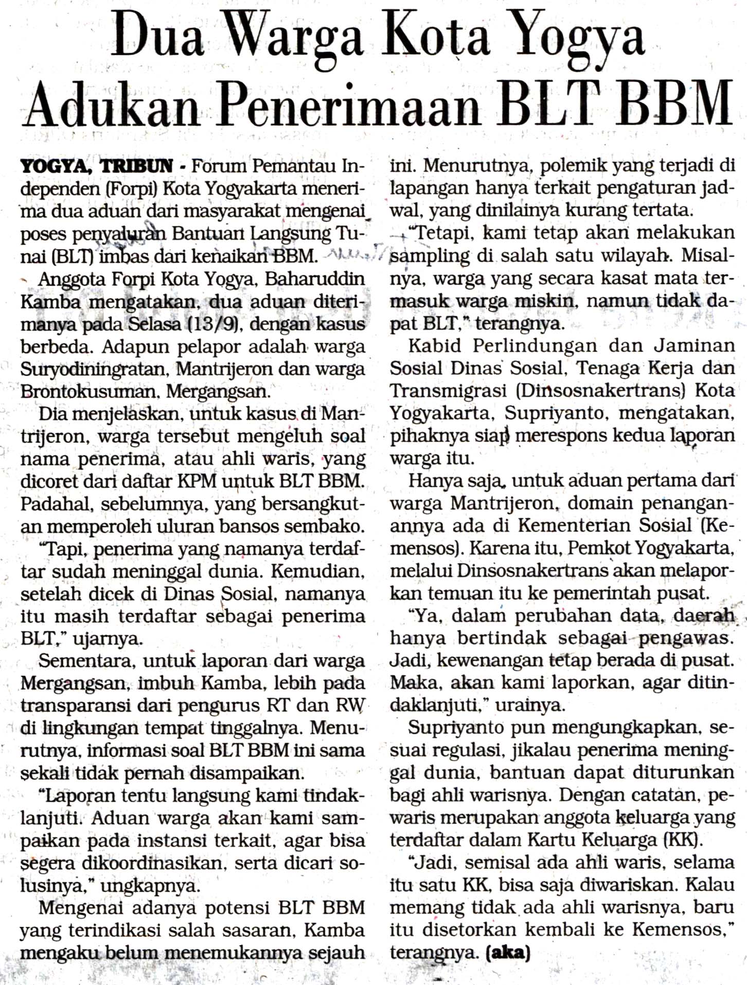 Kliping jogja terbaru