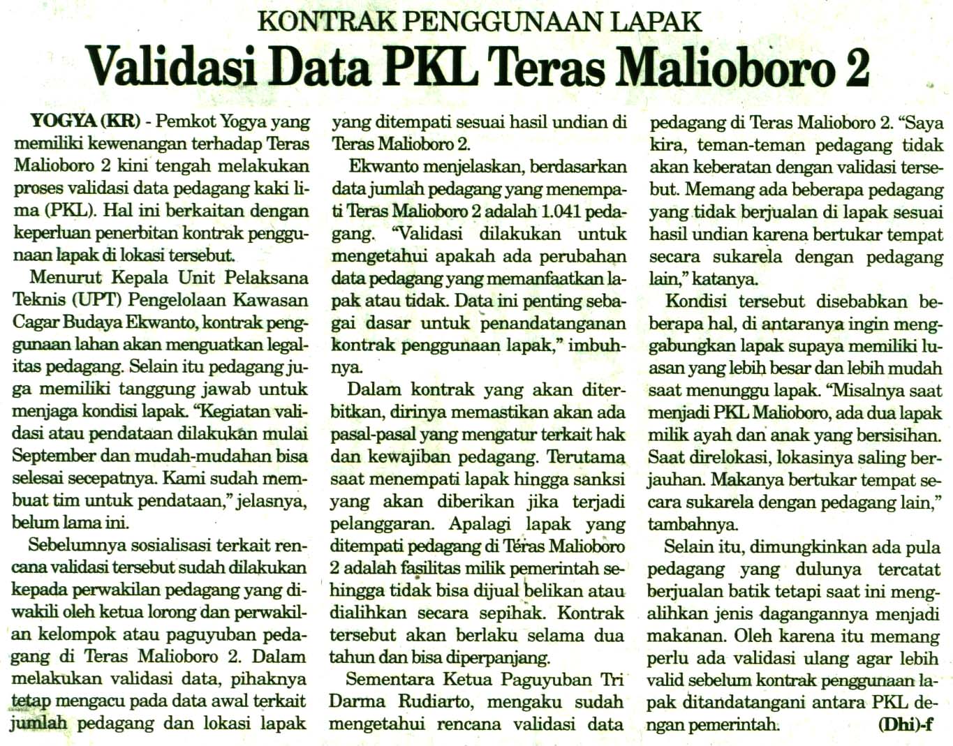 Kliping jogja terbaru