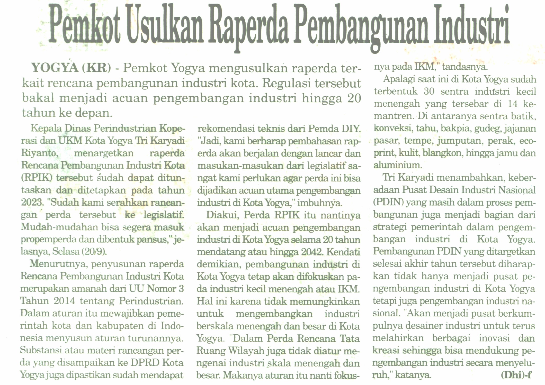 Kliping jogja terbaru