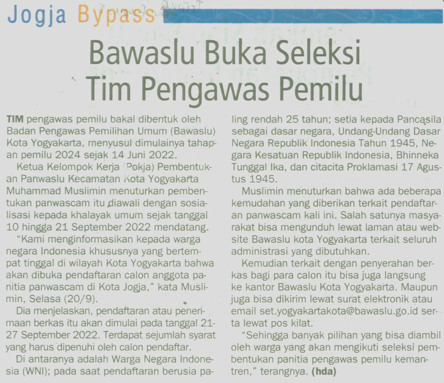 Kliping jogja terbaru