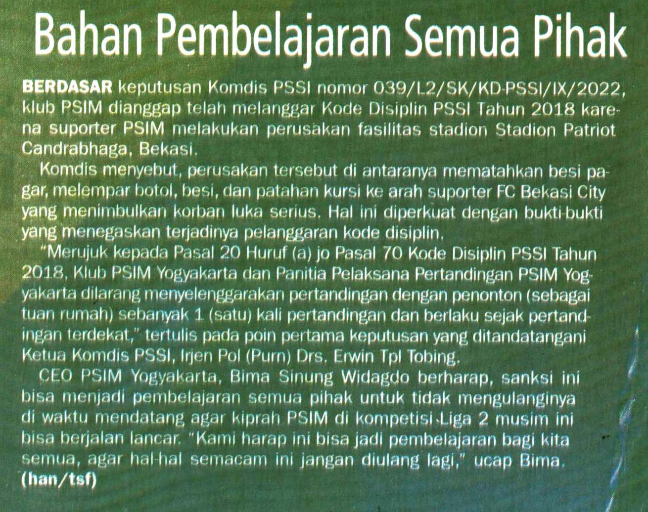 Kliping jogja terbaru