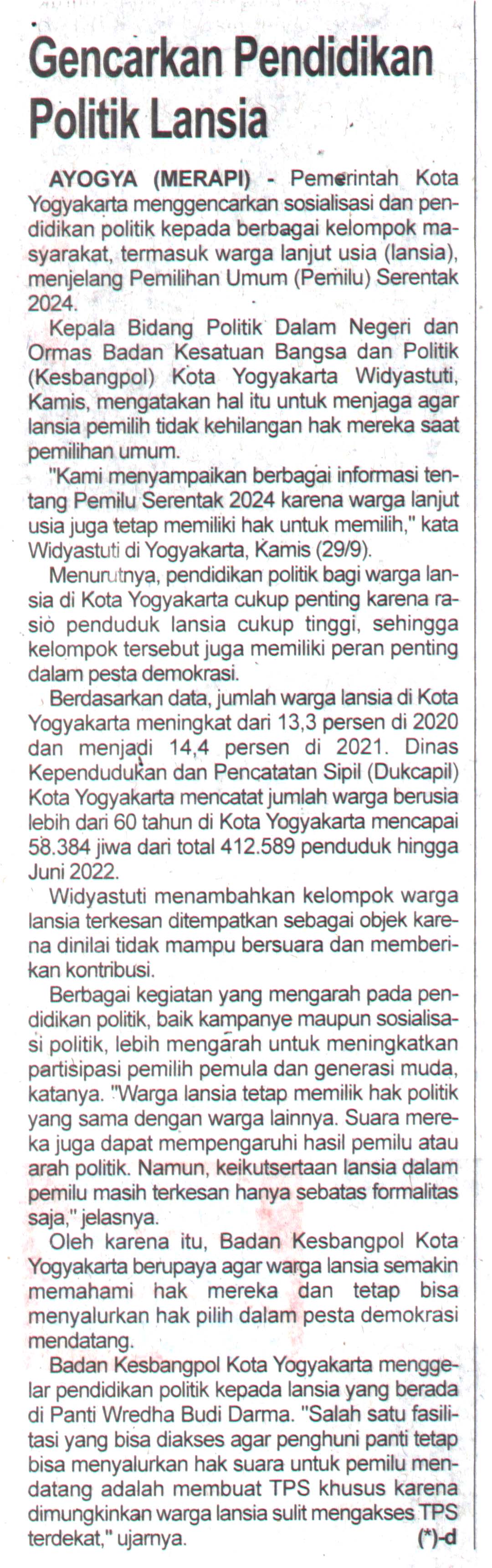 Kliping jogja terbaru
