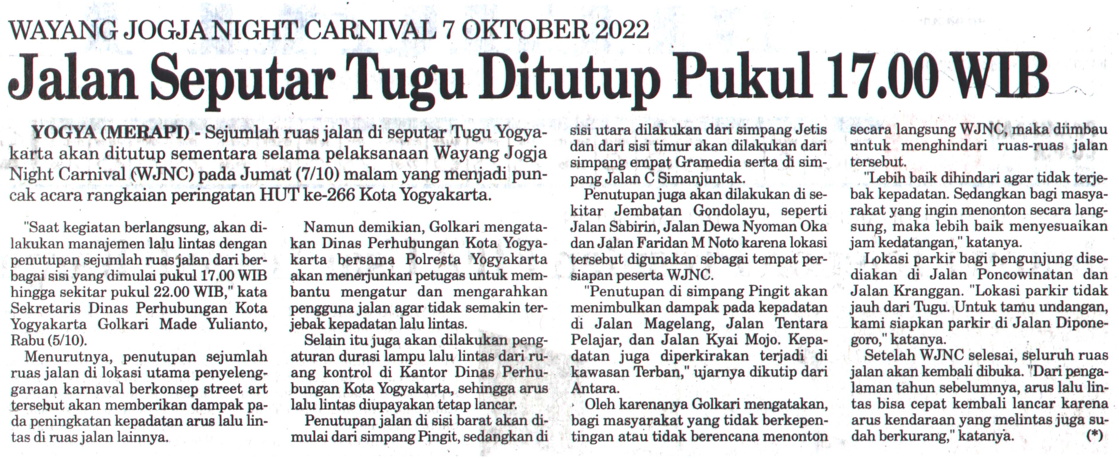 Kliping jogja terbaru