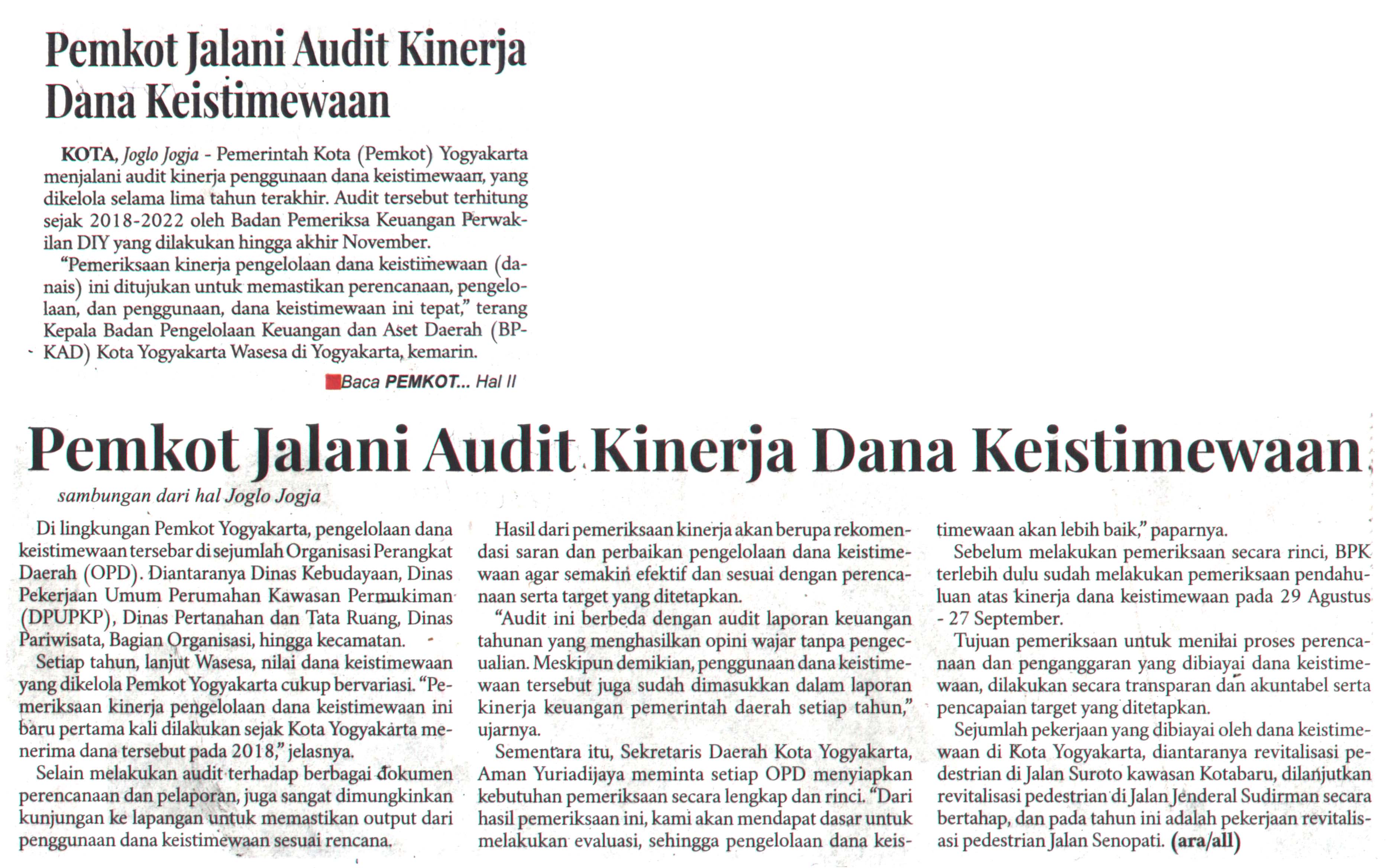 Kliping jogja terbaru