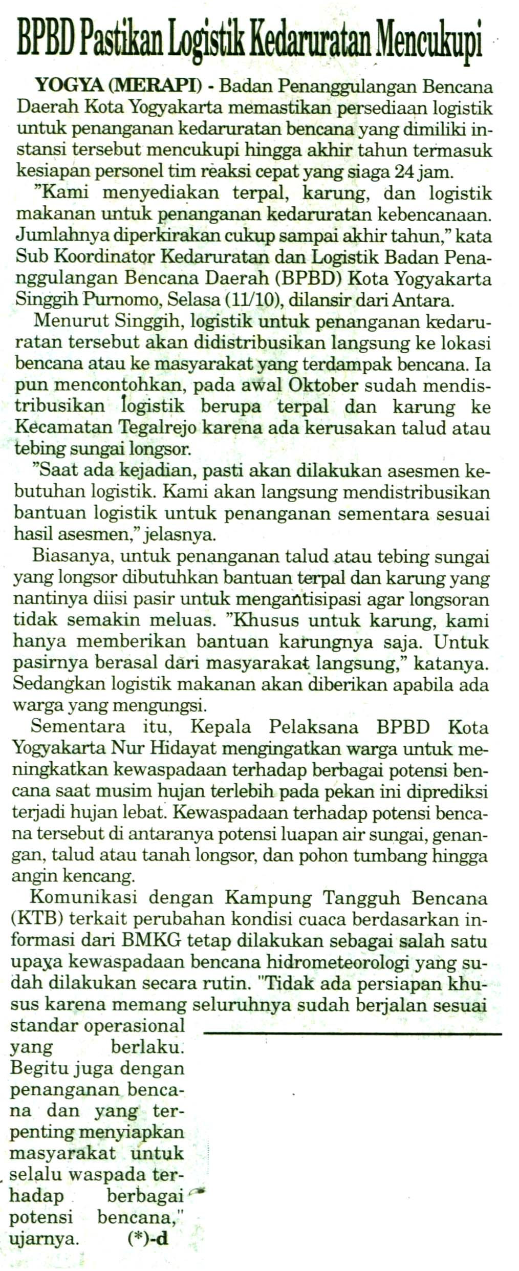 Kliping jogja terbaru