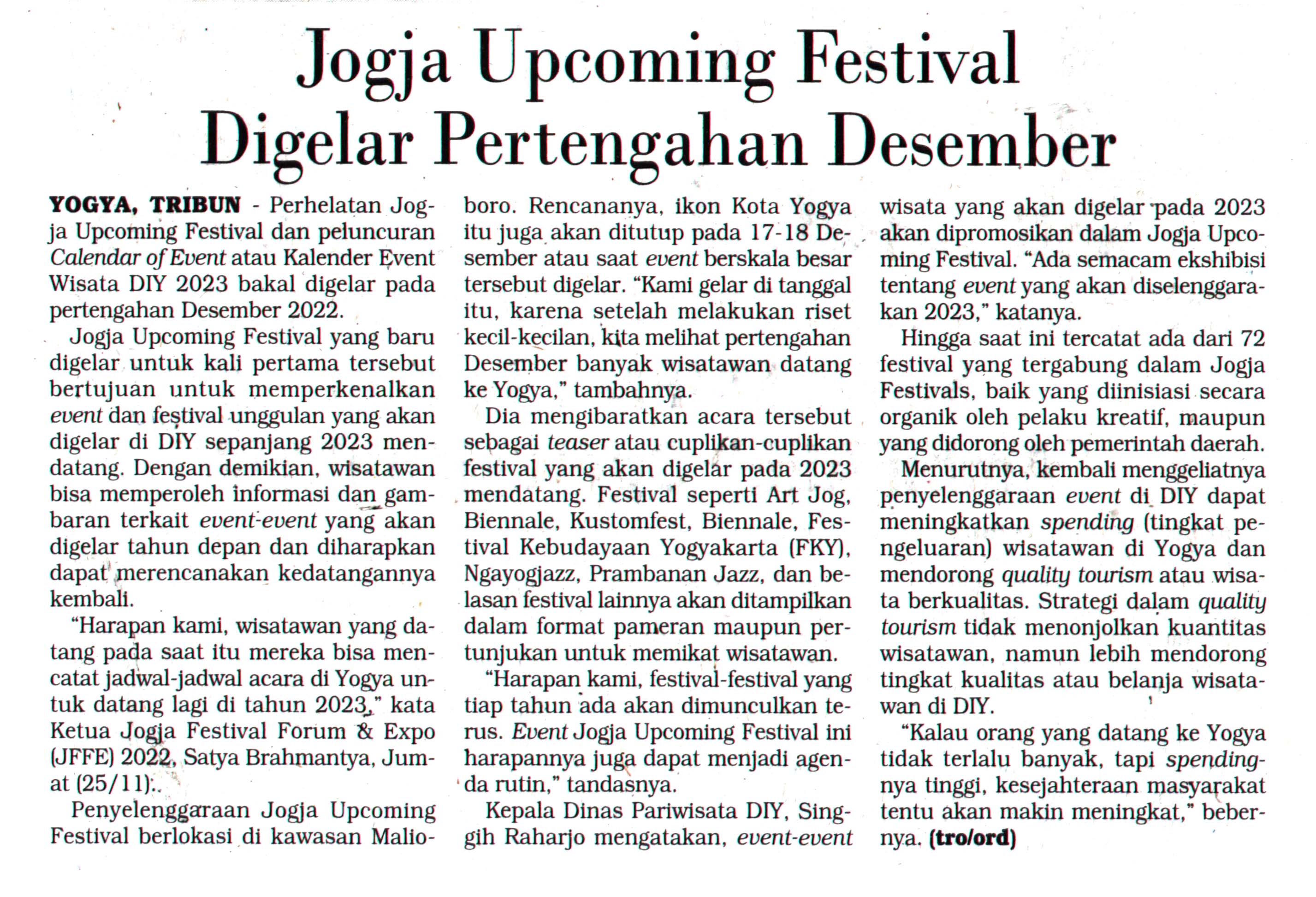 Kliping jogja terbaru