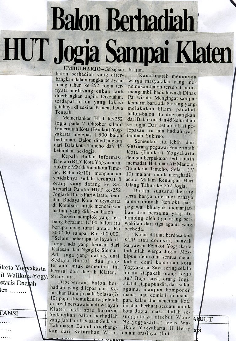 Kliping jogja terbaru