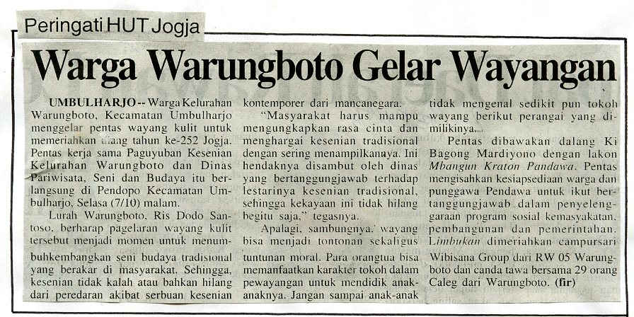 Kliping jogja terbaru