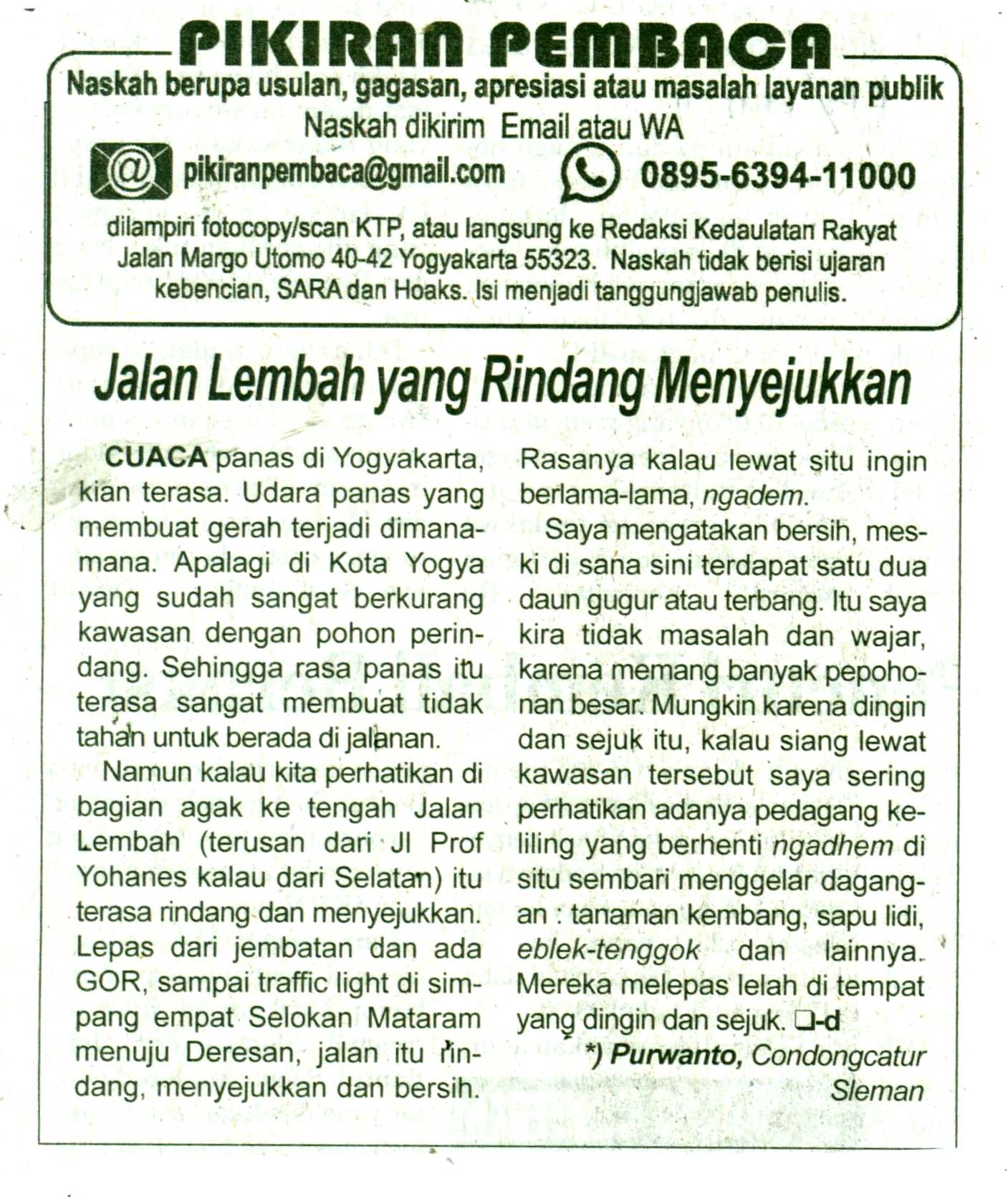 Kliping jogja terbaru