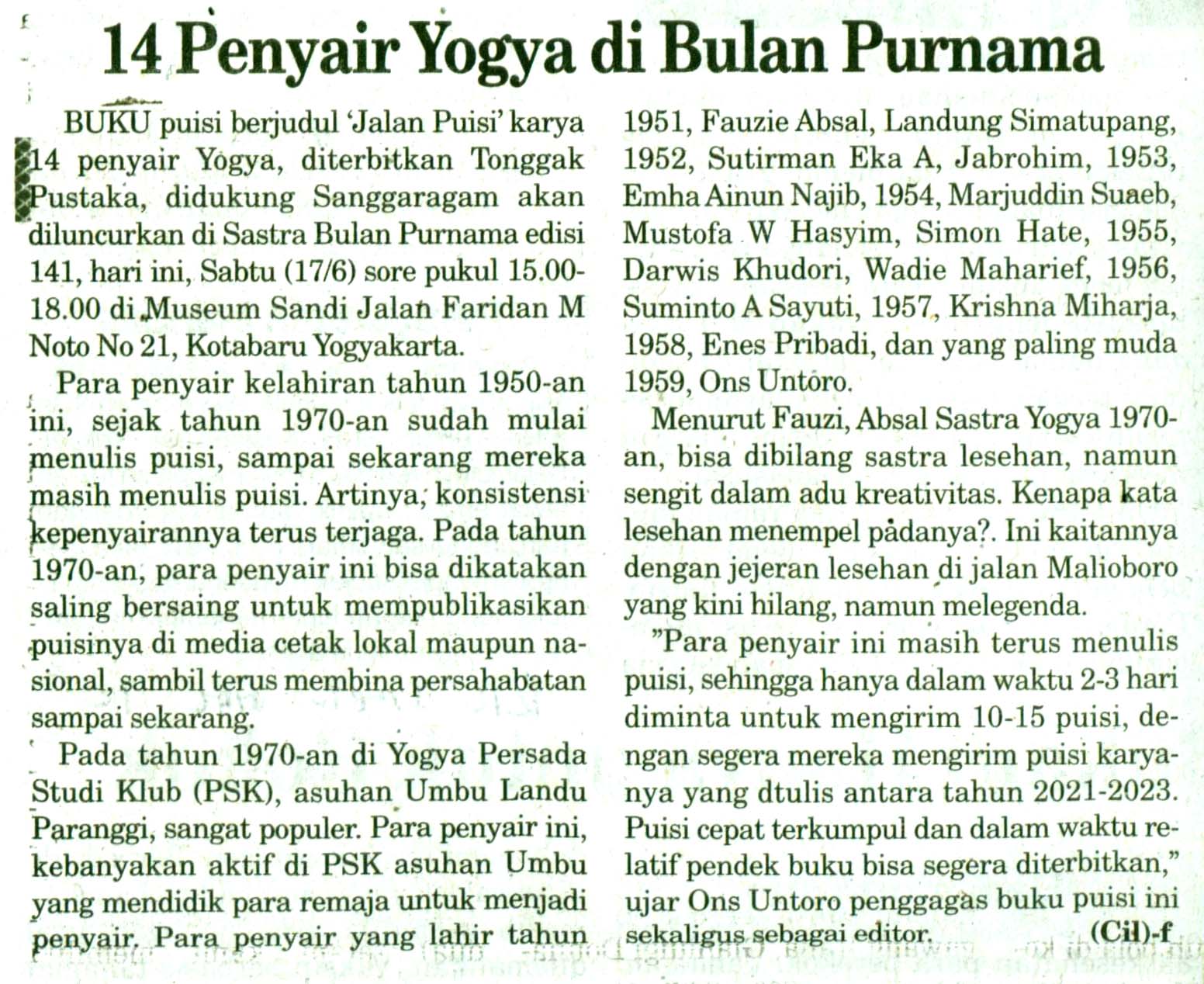 Kliping jogja terbaru