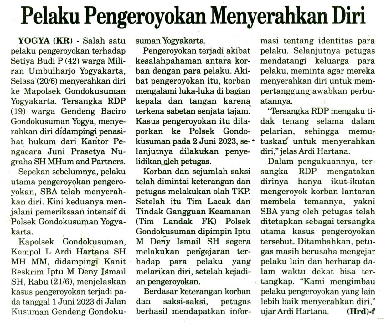 Kliping jogja terbaru