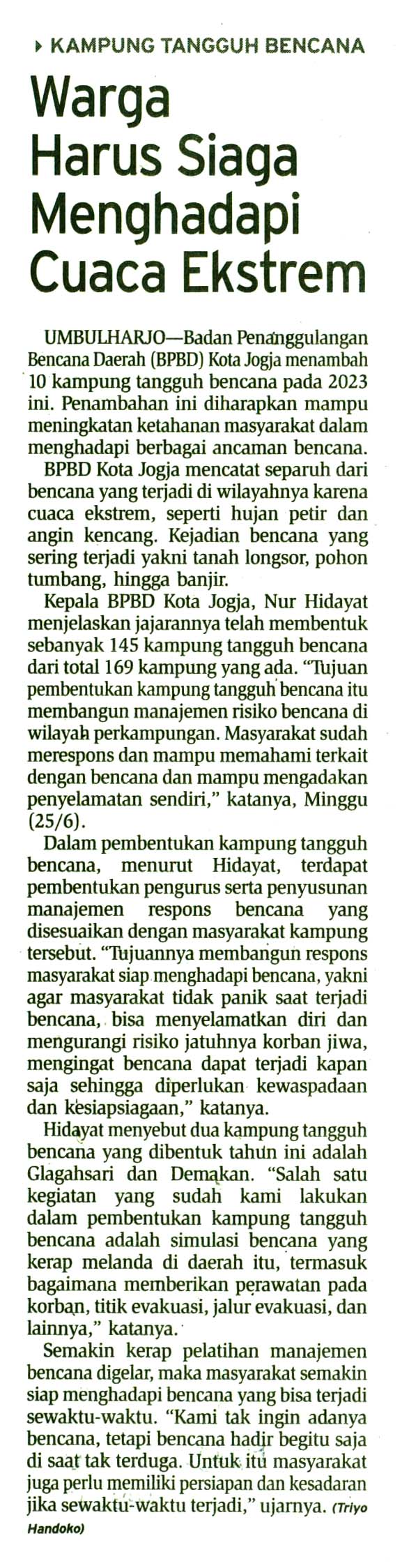 Kliping jogja terbaru
