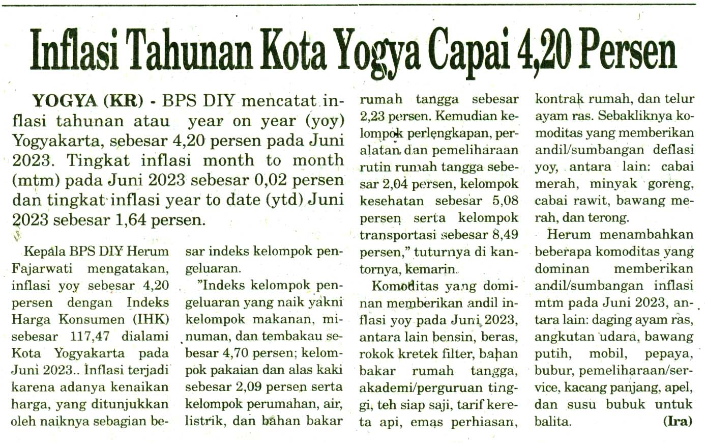 Kliping jogja terbaru