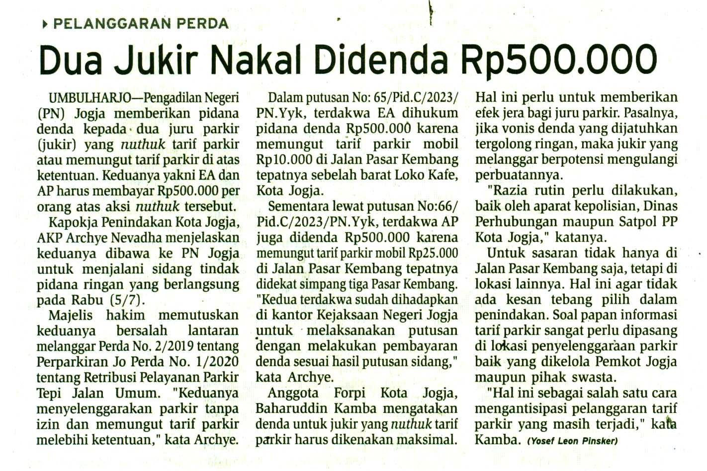 Kliping jogja terbaru
