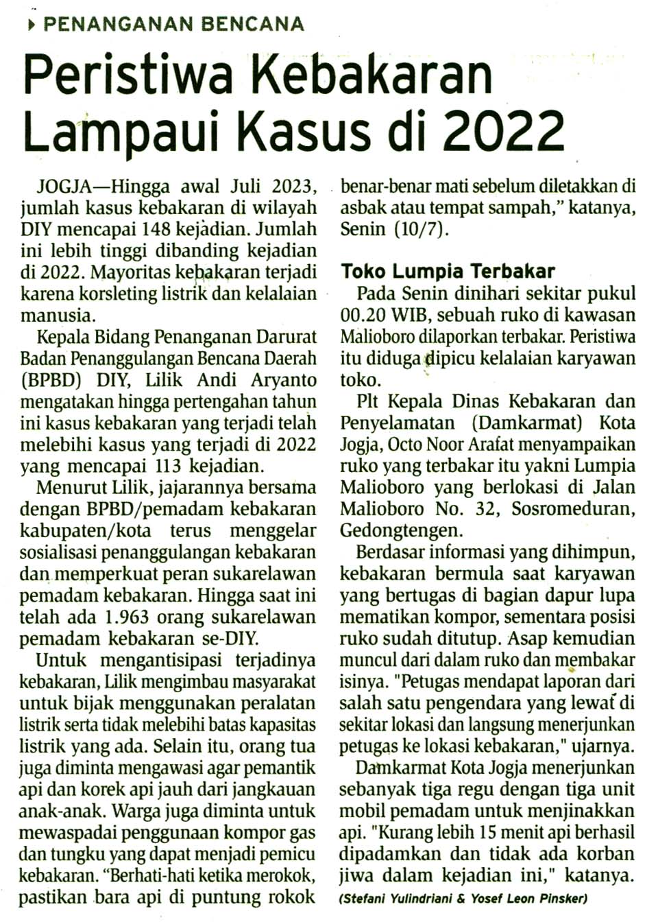 Kliping jogja terbaru