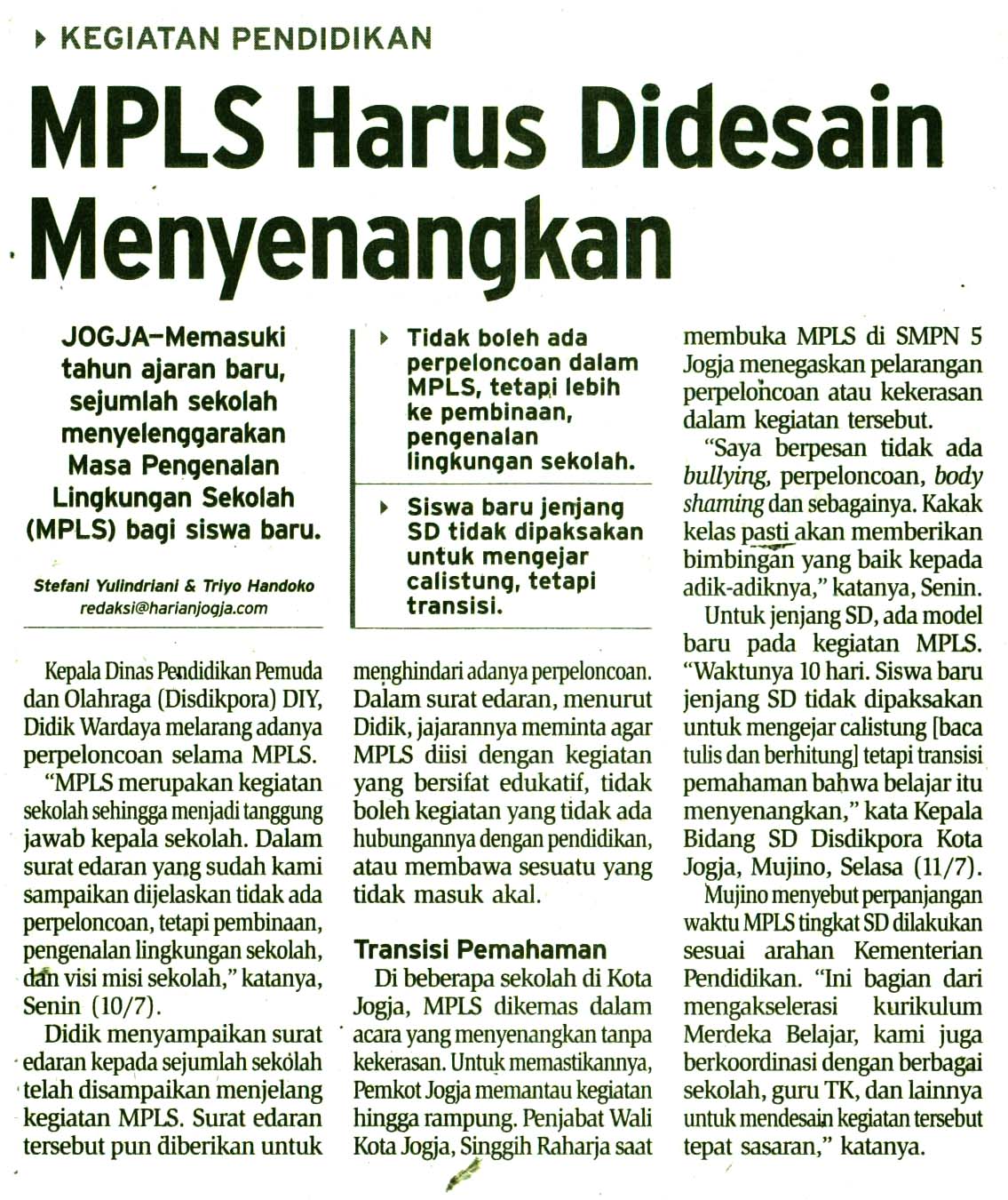 Kliping jogja terbaru
