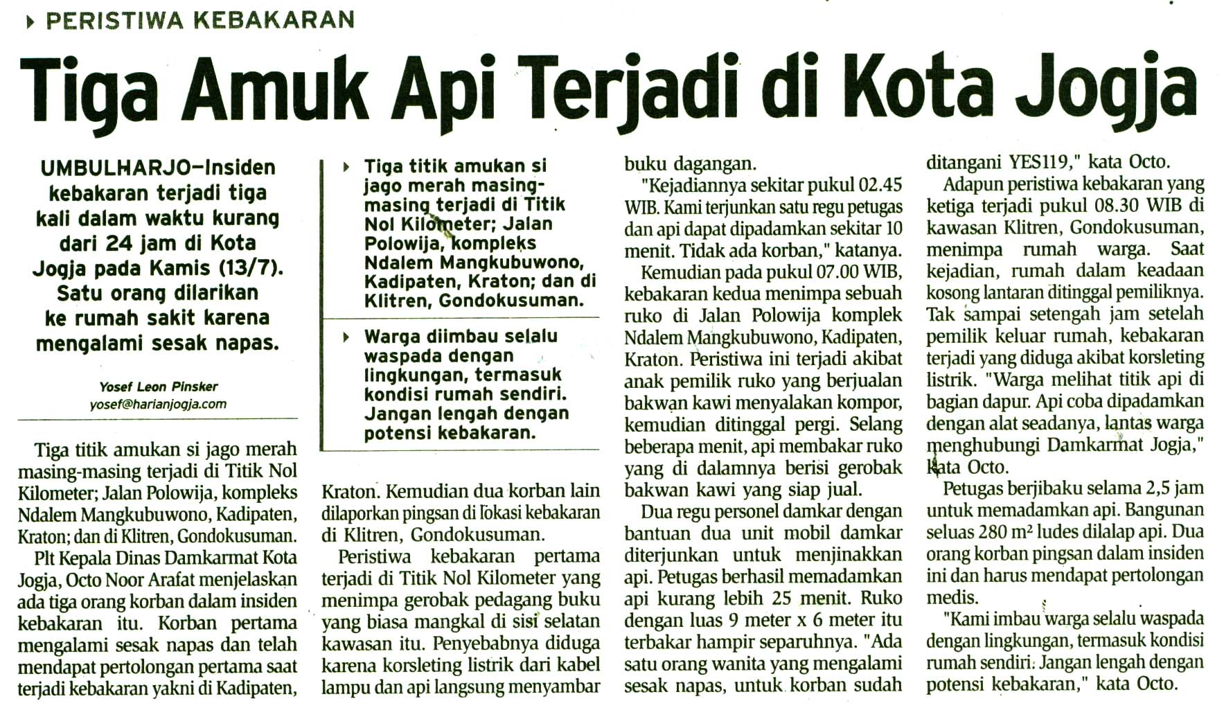Kliping jogja terbaru