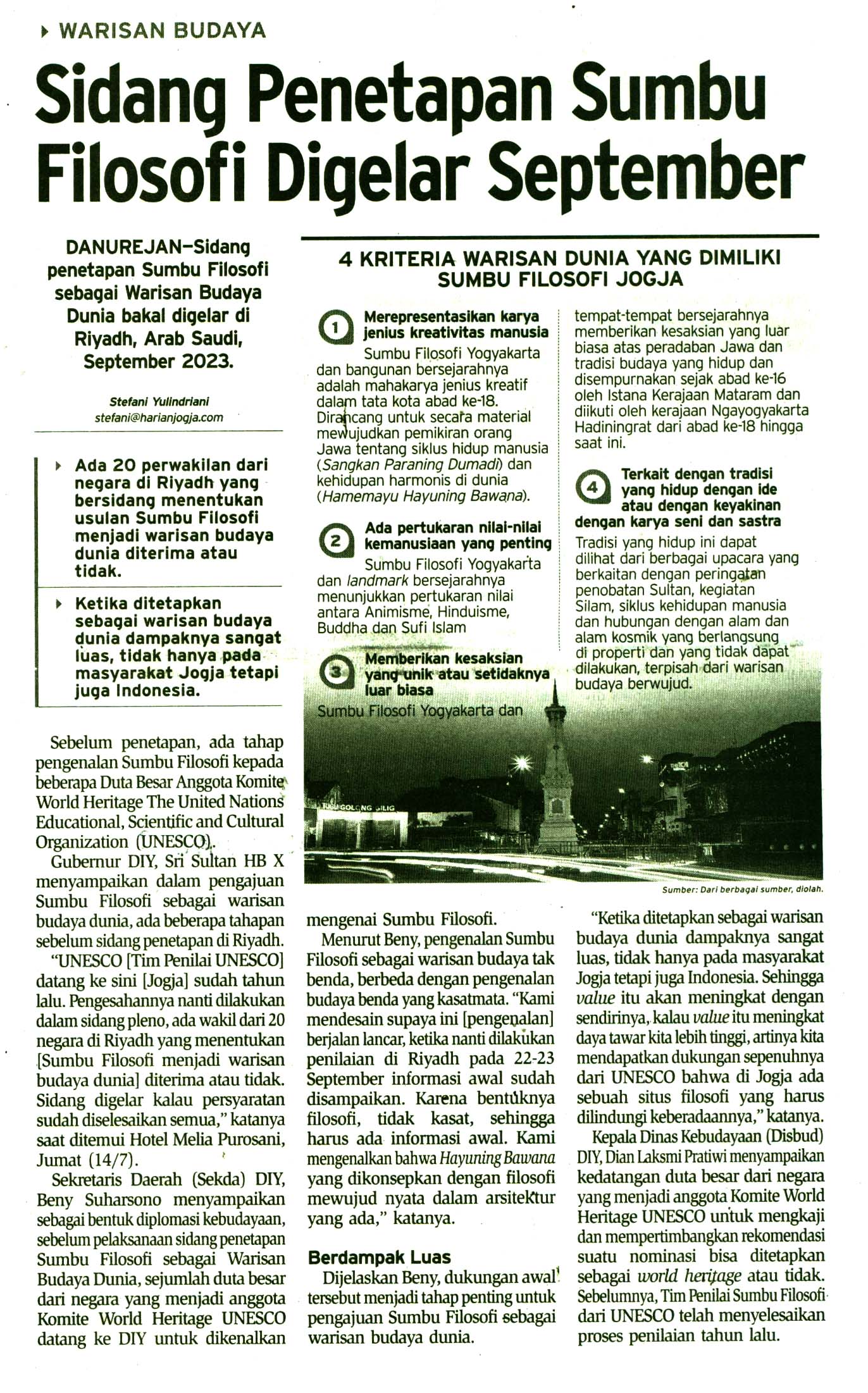 Kliping jogja terbaru