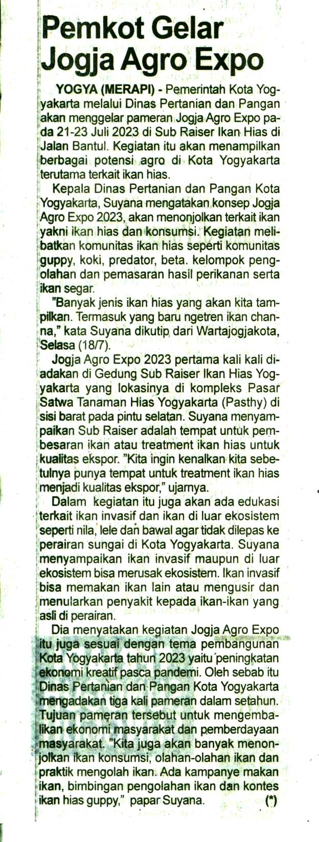 Kliping jogja terbaru